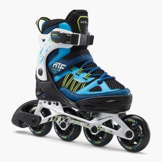 Patines Línea Niños Oxelo Ajustable 4 tallas Fit 5 Azul