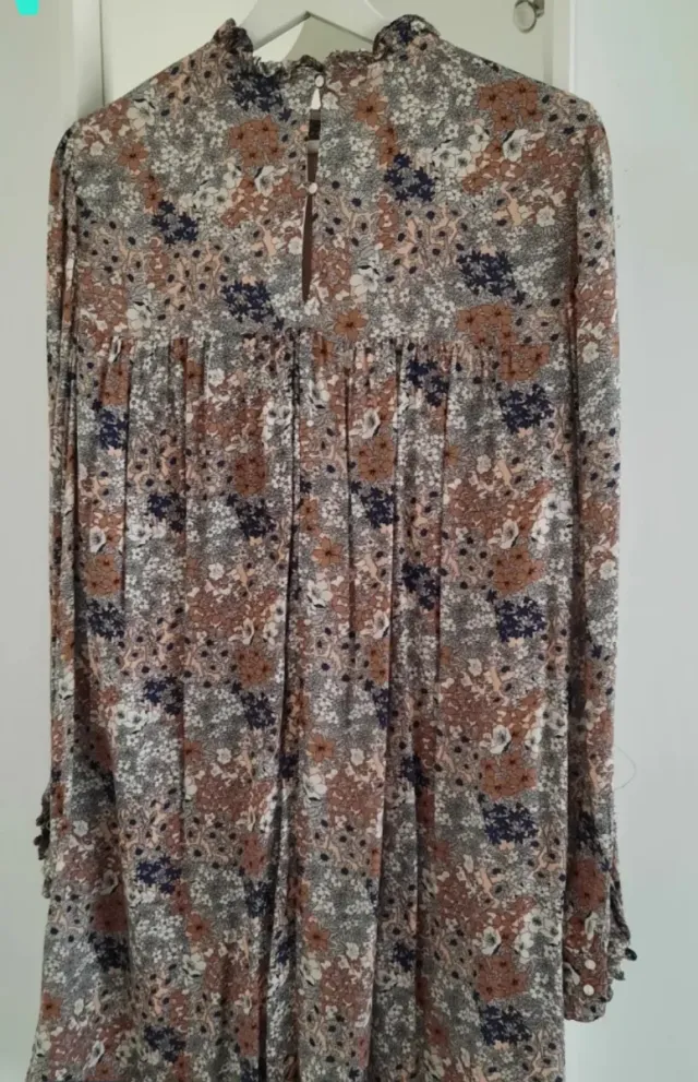 Vestido estampado floral mujer