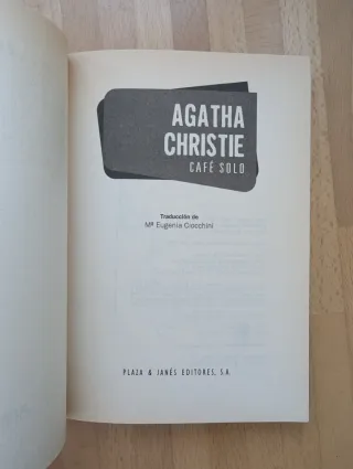 Café solo - Agatha Christie