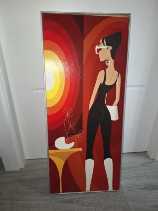 Cuadro Pop Art Mujer Estilo Retro