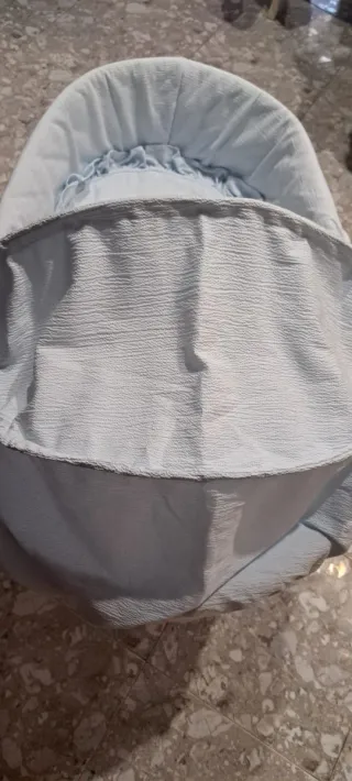 Moisés, Cuco, capazo mimbre.