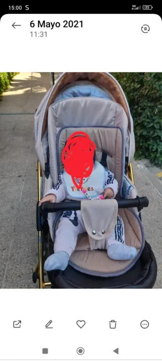 Carro bebé 3 piezas: cuco, maxicosi y silla