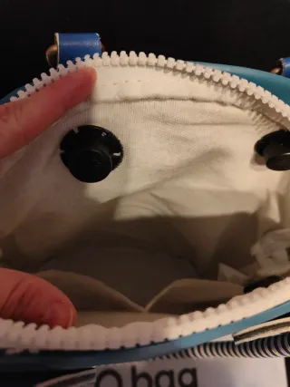 O bag Fifty ottanio con sacca interna