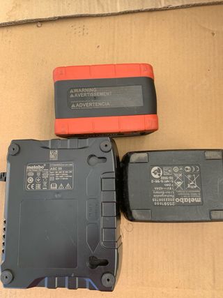 Cargador Metabo ASC 55 y 2 baterías 4.0Ah
