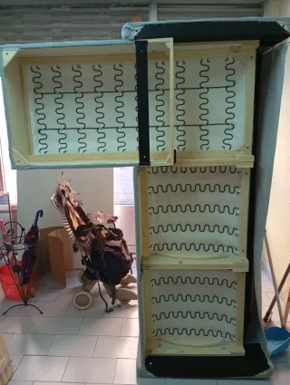 Sofá modular gris 3 plazas