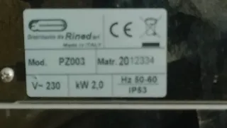 Horno Eléctrico Industrial Pizzella
