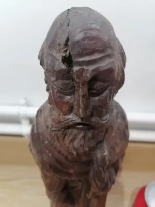 Antigua Talla de Madera de Santo