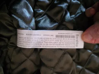 Chaqueta Bomber Bershka Azul Marino T. S