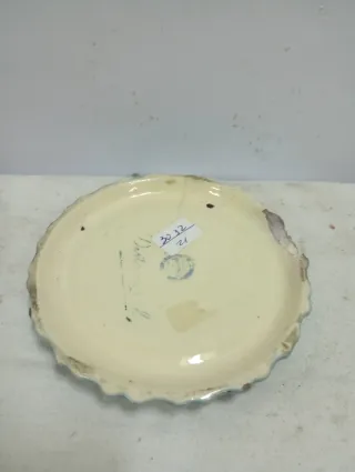 Cenicero porcelana antiguo flores