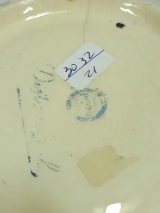 Cenicero porcelana antiguo flores