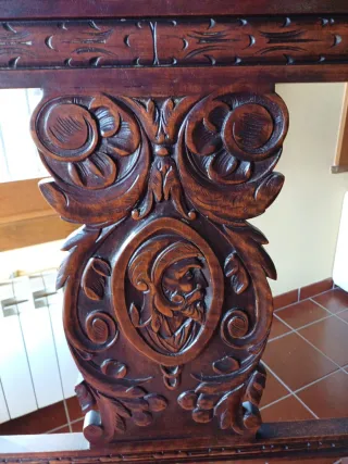 Conjunto Muebles Madera Maciza Tallada