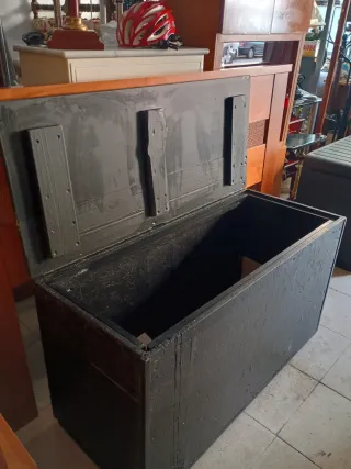 Baúl Grande Madera Maciza con Ruedas