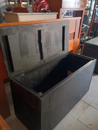 Baúl Grande Madera Maciza con Ruedas