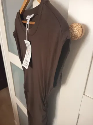 Vestido marrón ajustado AMISU talla M