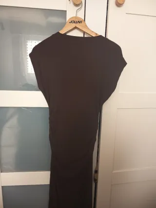 Vestido marrón ajustado AMISU talla M