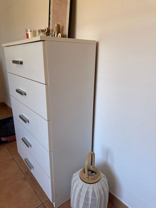 Cajonera blanca 5 cajones