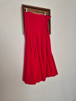 Falda Flamenca Roja Talla M 17 euros