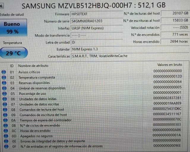 5x Samsung SSD NVMe 512GB MZ-VLB512B