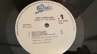 ©1986 ? Ozzy Osbourne - Bark at the Moon LP