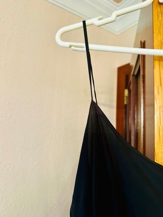 Vestido Negro Tul Pedrería Purificación Garcia