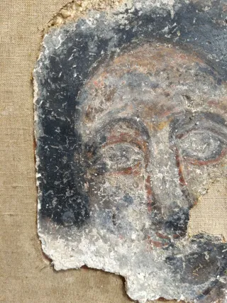 Cuadro antiguo mural pintado