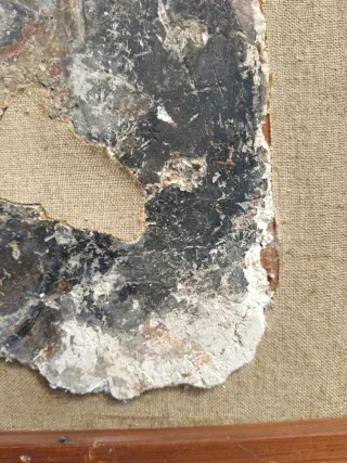 Cuadro antiguo mural pintado