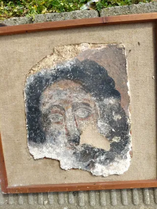 Cuadro antiguo mural pintado