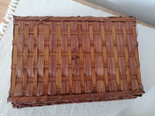 Bandeja mimbre 30x21x7cm