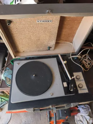 Tocadiscos Stibert antiguo para decoracion