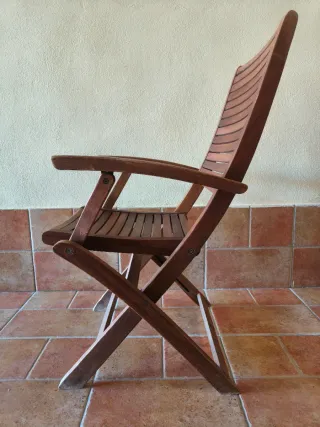 Confezione da 2 sedie pieghevoli in legno