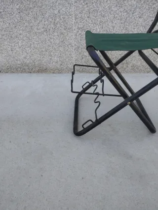 Silla de pesca Vercelli con soporte cañas