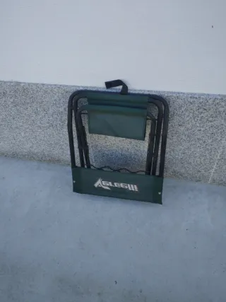 Silla de pesca Vercelli con soporte cañas