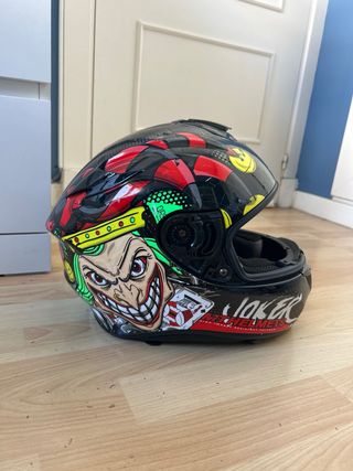 Casco Joker Rojo y Negro