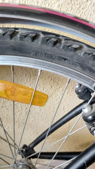 Bicicleta 24 Negra y Rosa