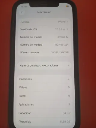 iPhone 12 64GB en muy buen estado