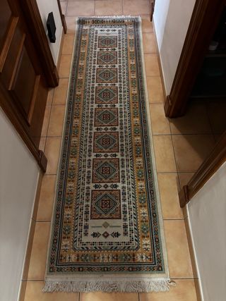 Alfombra Pasillo Clásica Beige Multicolor