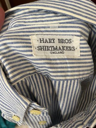 Camicia Hart Bros righe blu e bianche