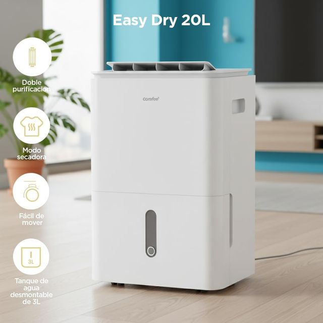 Comfee' Deshumidificador 20L Blanco