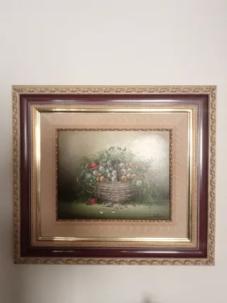 Cuadro mujer junto al río