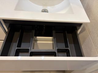 Muebles individuales para lavabo baño Blanco.