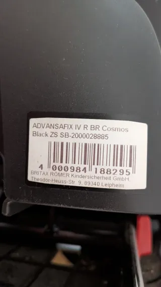 Silla coche Britax Römer Advansafix Grupo 1-2-3