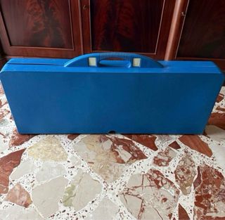 Tavolo da campeggio pieghevole blu