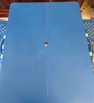 Tavolo da campeggio pieghevole blu
