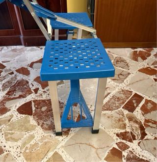 Tavolo da campeggio pieghevole blu