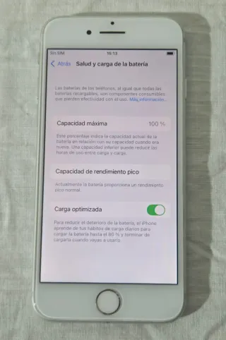 iPhone 8 64GB Plata - Batería 100% - Buen estado