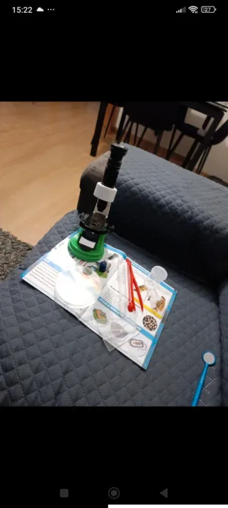Microscopio infantil con accesorios