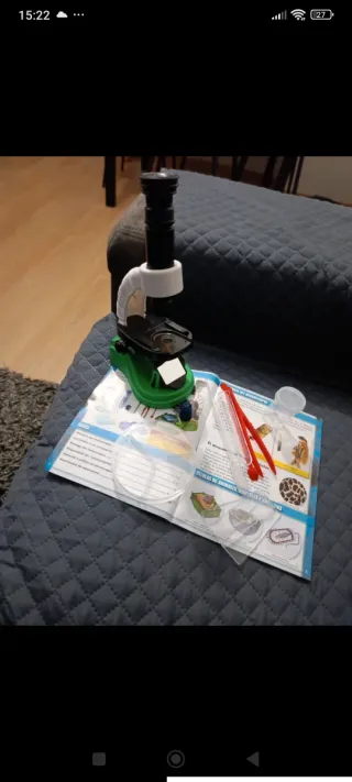 Microscopio infantil con accesorios