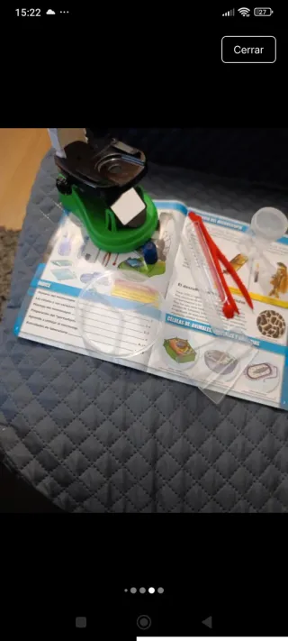 Microscopio infantil con accesorios