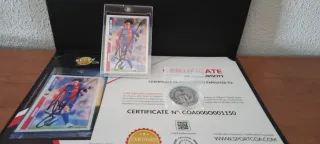 Cromo Messi Firmado y Certificado