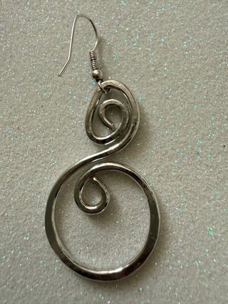 Orecchini donna metallo a spirale